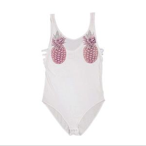 VS PINK bodysuit pineapple size XS